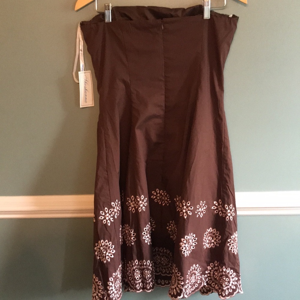 Shoshanna Brown Strapless Dress - Picture 8 of 10
